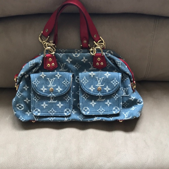 louis vuitton blue jean bag
